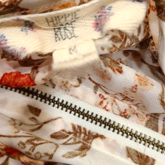 Hippie Rose Floral Print Top Size M - Picture 3 of 5